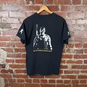 Vintage Tom Clancy Splinter Cell Shirt Men Medium Black Pandora Tomorrow Ubisoft